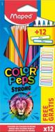 Олівці кольорові Color Peps Classic 12 кольорів + 12 наклейок MP.862725 Maped