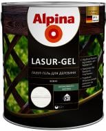 Лазурь Alpina Lasur-Gel белый шелковистый мат 2,5 л