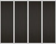 Комплект дверей до шафи-купе Стандарт VIP-master 2630x2400 мм венге Комплект дверей до шафи-купе Стандарт VIP-master 2630x2400 мм венге