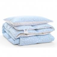 Набор пуховой №2182 Bio-Blue Зима+ 70% пух (подушка 50х70 упругая) одеяло 172x205 см MirSon голубой