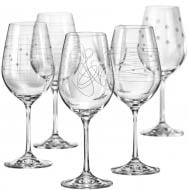 Набір бокалів для вина Bohemia Elements b40729-379713 450 мл 6 шт.
