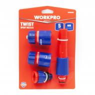 Набор соединений и разбрызгиватель WORKPRO 1/2" 3/4" PRO WP334006 Набор соединений и разбрызгиватель WORKPRO 1/2" 3/4" PRO WP334006