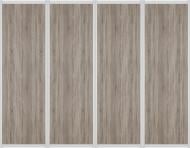 Комплект дверей к шкафу-купе Стандарт VIP-master 2700x2400 мм дуб сонома трюфель