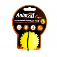 Іграшка для собак AnimAll Fun м’яч каштан жовтий 5 см