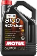 Моторна олива синтетична Motul 8100 Eco-Clean 0W-30 5 л (8100 ECO-CLEAN 0W30 5L)