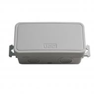 Коробка UEC для отрытой установки без отверстий 78х36х34 мм (вн. 85х43х38 мм) IP54 серая полиэтилен JB-078-036-034-IP54-GR