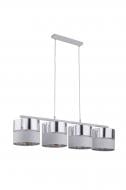 Подвес TK Lighting Hilton 4x60 Вт E27 белый/серебро 4177