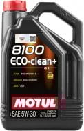 Моторна олива синтетична Motul 8100 Eco-Clean+ 5W-30 5 л (8100 ECO-CLEAN+ 5W30 5L)