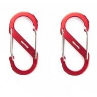 Карабін S-type NH20GS004, 50 мм, 2 шт, червоний Naturehike алюміній 2 шт. 6927595747117