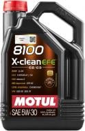 Моторное масло синтетическое Motul 8100 X-Clean Efe 5W-30 4 л (8100 X-CLEAN EFE 5W30 4L)