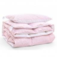 Набор пуховой №2188 Bio-Pink Зима+ 70% пух (подушка 50х70 упругая) одеяло 155х215 см MirSon розовый