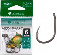 Крючок Mikado black matt №12 10 шт. Sensual X-Tra Strong Carp