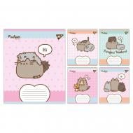 Тетрадь школьная Pusheen Weekend А5 12 листов в косую линию YES