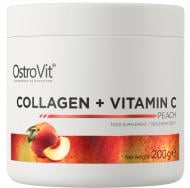 Биологически активная добавка Ostrovit Collagen + Vitamin C Персик 200 г