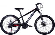 Велосипед Space 24" 13"(33 см) MARS DD FR OPS-SP-24-005 черно-красный