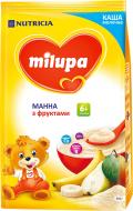 Каша молочна Milupa від 6 місяців манна з фруктами 210 г