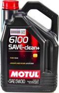Моторное масло полусинтетическое Motul 6100 Save-Clean+ 5W-30 5 л (107999)