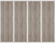 Комплект дверей к шкафу-купе Стандарт VIP-master 2400x2400 мм дуб сонома трюфель