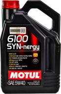 Моторное масло Motul 6100 SYN-nergy 5W-40 4 л (6100 SYN-NERGY 5W40 4L)