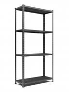 Стеллаж 1500x750x300 мм Меткас РЕК антрацит металл полки 4 шт. крашенный