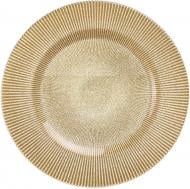 Блюдо Dekor Cam Luce 33 см золоте