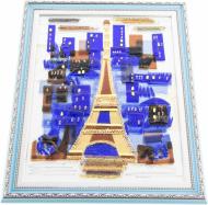 Картина фьюзинг Вечерний Париж 50x50 см