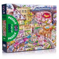 Пазлы картонные De.tail Город 1000 деталей DT1000-13