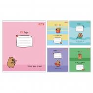 Тетрадь школьная Happy Capibara А5 18 листов в линейку 1 вересня