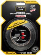 Двухсторонняя монтажная клеющая лента CARBON TAPE POWER BOND PB195 для тяжелых предметов 19 мм х 1 мм х 5 м прозрачный