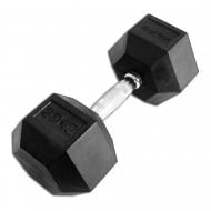 Гантель InterAtletika гексагональная обрезиненная PD-108-20 Explode 20 кг черный