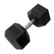 Гантель InterAtletika гексагональная обрезиненная PD-108-37,5 Explode 37,5 кг черный