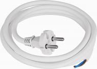 Провод с вилкой Одескабель H05VV-F 2х1,5 DE 2-R (Б15150) 1,5 м без заземления 250В 16А белый