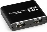 Адаптер Cablexpert захвата HDMI-сигнала, 4K, сквозной HDMI черный (UHG-4K2-01)