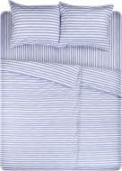 Комплект постельного белья Полоска Акварель семейный голубой UP! (Underprice)