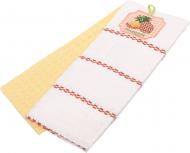 Набір рушників кухонних Ананас 2 шт. 45x70 см Home Line білий із жовтим