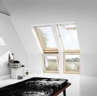 Окно мансардное Velux двуxкамерное Стандарт Плюс 94x140 GNL PK08 1064 Мини-балкон