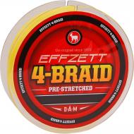 Шнур DAM Effzett 4-Brair 125м 0,13мм 6,8кг yellow