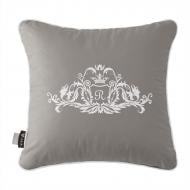 Подушка декоративная Модерн с вышивкой 45x45 см серый IDEIA