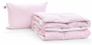 Набор пуховый №2204 Bio-Pink Зима 50% пух (подушка 50x70 средняя) одеяло 200x220 см MirSon розовый
