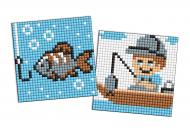 Алмазная мозаика Професии. Рыбак 9х9см Ideyka