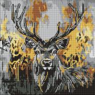 Алмазная мозаика Золотой олень 40х40 см Ideyka