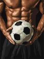 Картина по номерам Торс футболиста 30х40 см см Ideyka