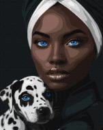 Картина по номерам Голубой взгляд 40х50 см см Ideyka