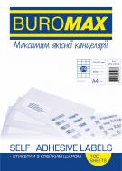 Этикетки Buromax клейкие 24 шт/лист 70х37, 1 мм 100 листов