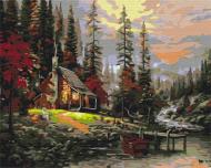 Картина по номерам Домик в лесу BS51957 40х50 см Brushme