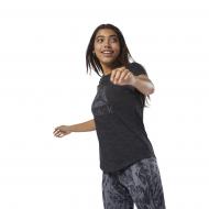 Футболка Reebok EL MARBLE LOGO TEE D95551 р.M черный