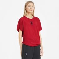 Футболка Puma Ferrari Wmn Big Shield Tee 59613502 р.XS червоний