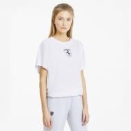 Футболка Puma Ferrari Wmn Big Shield Tee 59613504 р.XL білий