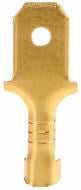 Наконечник АСКО-УКРЕМ без ізоляції розрізні (тато) DJ611 - 4,8 (100 шт.) золотий A0060170018