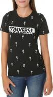 Футболка Converse Rose Print Crew Tee 10007042-001 р.S черный